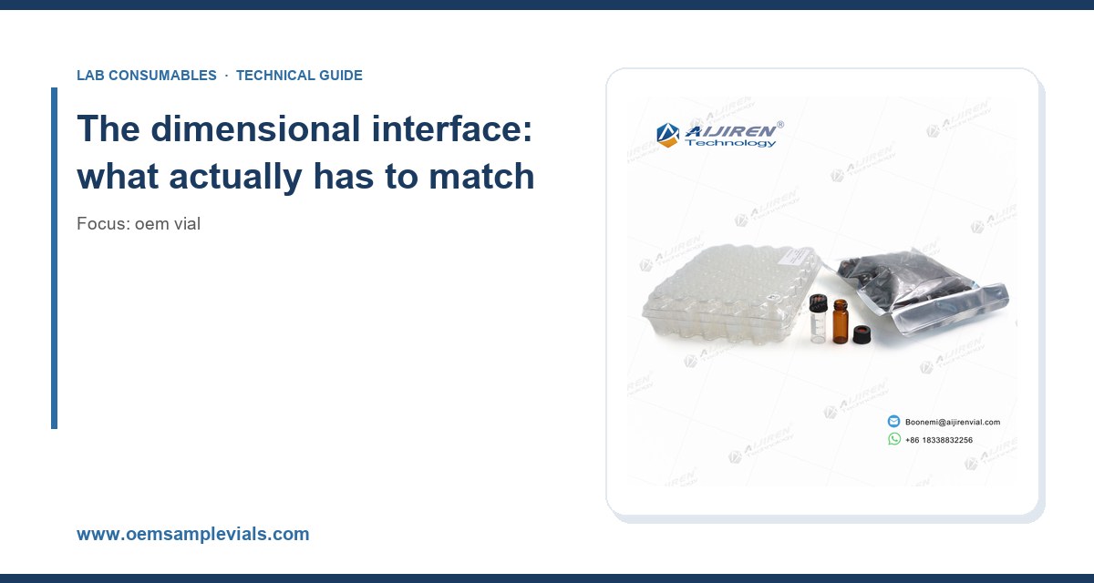 The dimensional interface: what actually has to match