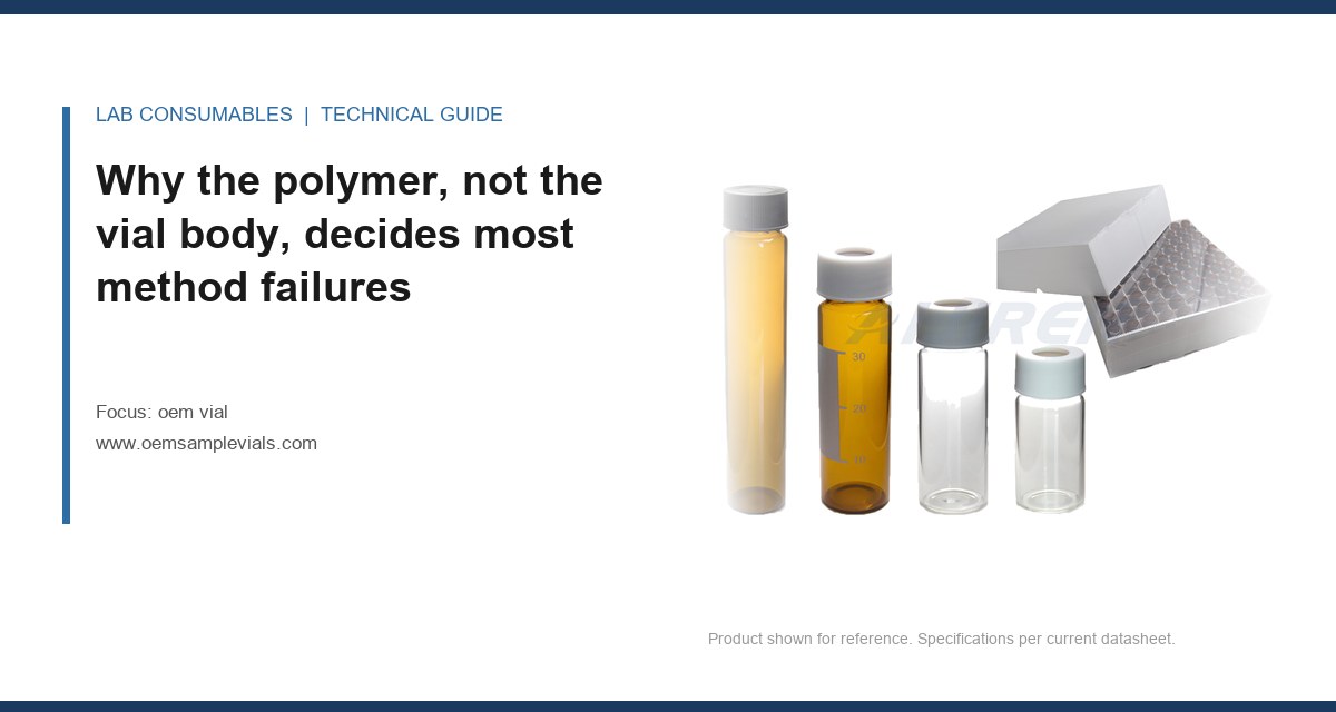 Why the polymer, not the vial body, decides most method failures