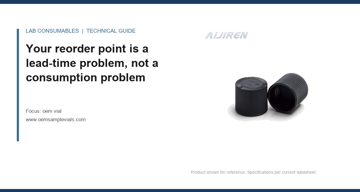 Your reorder point is a lead-time problem, not a consumption problem
