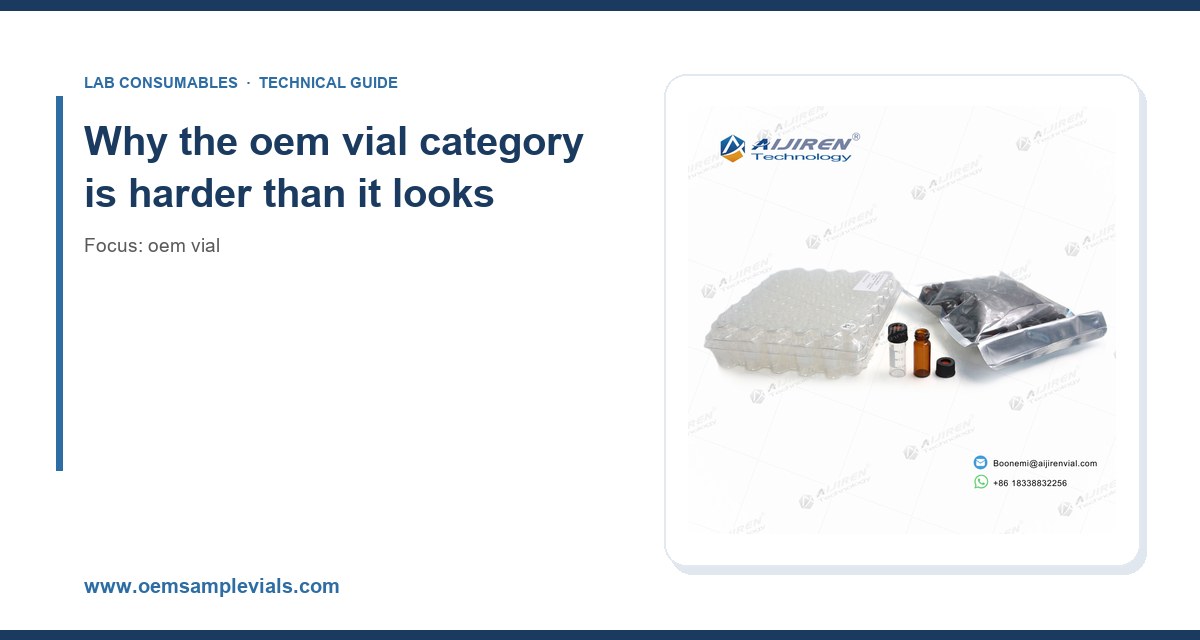 Why the oem vial category is harder than it looks